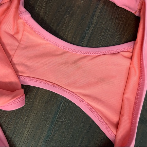Shade & Shore Sun Coast Orange Tropical Cheeky Strappy Bikini Bottom Women’s XL - Picture 6 of 6